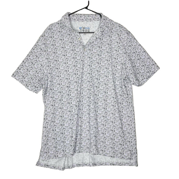 IBKUL Other - Ibkul Polo Shirt Mens XL Static Print Golf Performance UPF50+ Stretch Sport